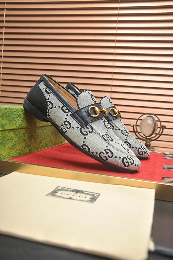 GG Men's Jordaan Loafer Black Grey Canvas 600720