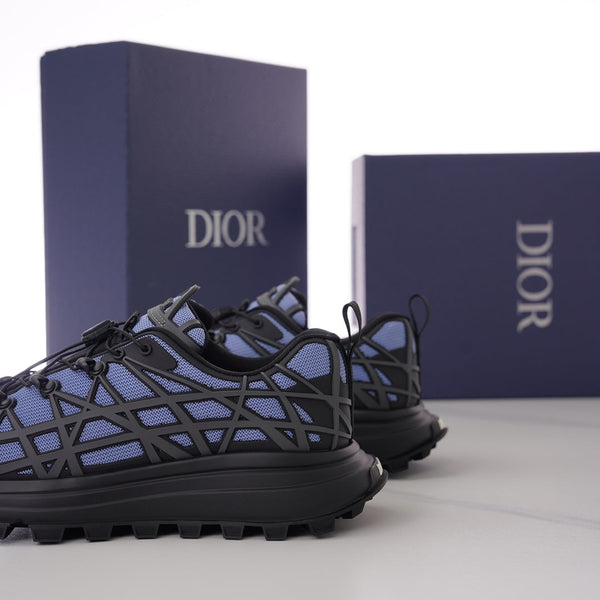 CD B31 SNEAKER BLACK AND PURPLE MESH FABRIC