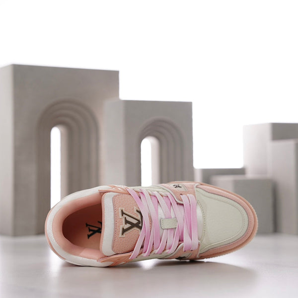 LV TRAINER IN PEACHY PINK CALFSKIN