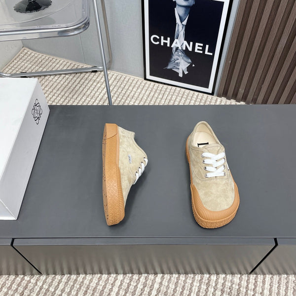 SNEAKER ALLACCIATA TERRA VULCA IN CAMOSCIO MARRONE SABBIA