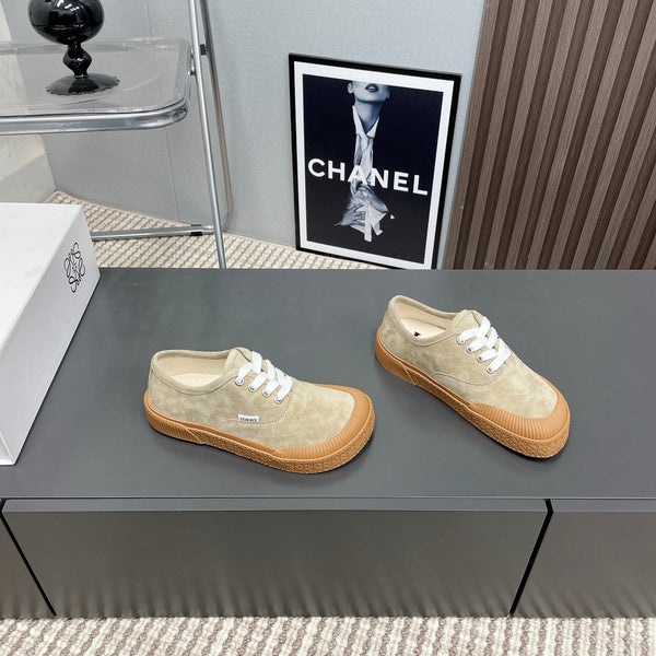 SNEAKER ALLACCIATA TERRA VULCA IN CAMOSCIO MARRONE SABBIA