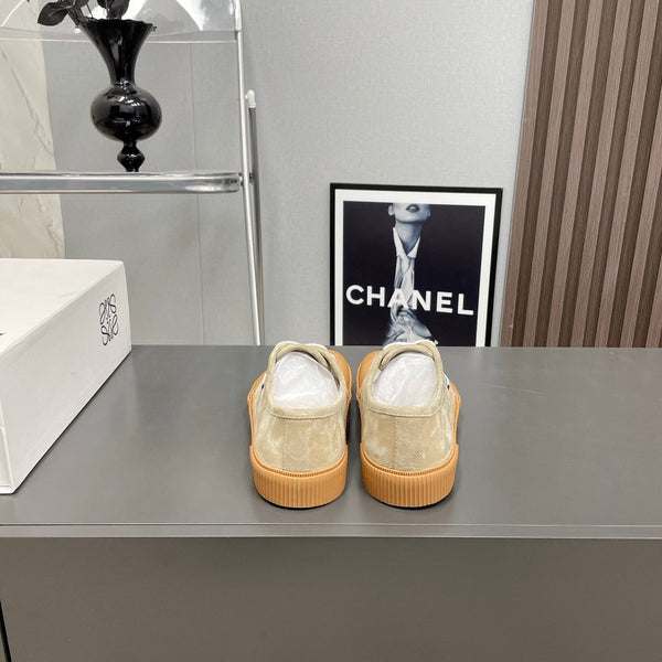 SNEAKER ALLACCIATA TERRA VULCA IN CAMOSCIO MARRONE SABBIA