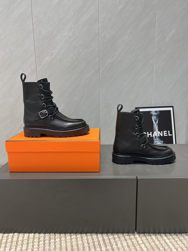 HM 25s Tobacco Boots 30mm Black Cowhide 442554