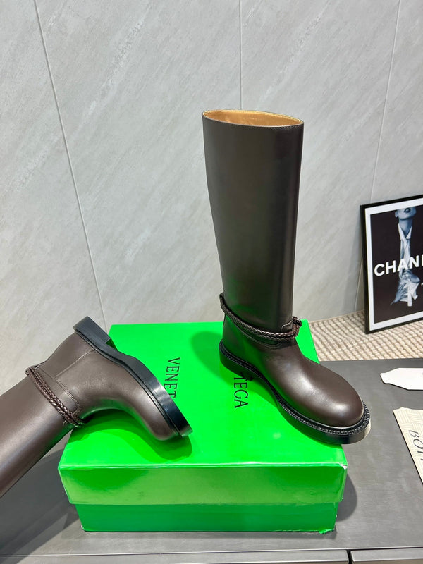 BV James Long Boot Taupe Brown Calfskin 540193