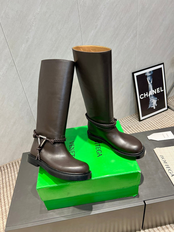 BV James Long Boot Taupe Brown Calfskin 540193