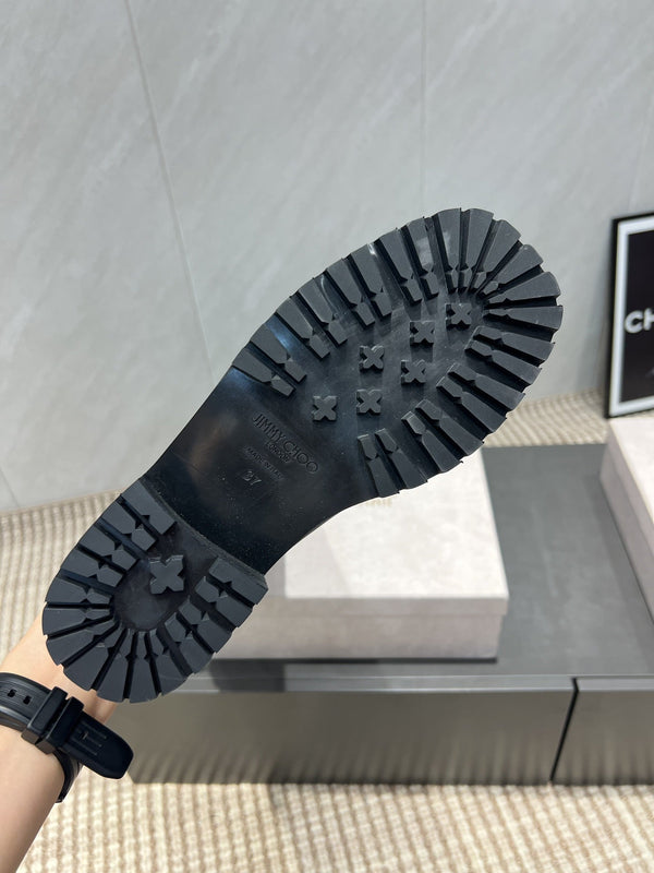 Jimmy Choo Brooklyn Boots Black Leather 540671