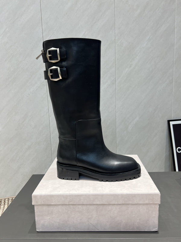 Jimmy Choo Brooklyn Boots Black Leather 540671