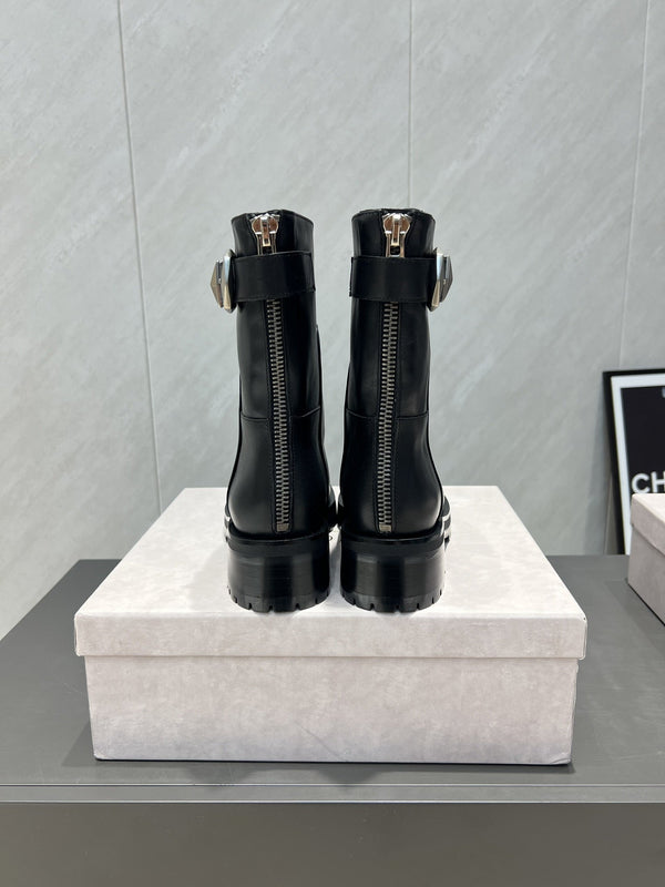 Jimmy Choo Brooklyn Boots Black Leather 540672