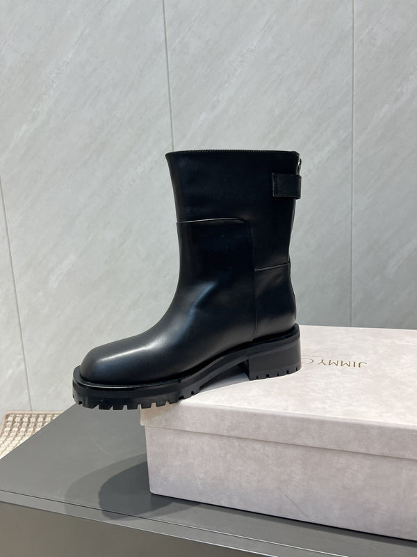 Jimmy Choo Brooklyn Boots Black Leather 540672