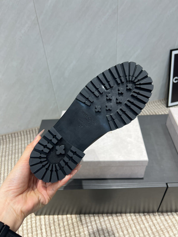 Jimmy Choo Brooklyn Boots Black Leather 540672