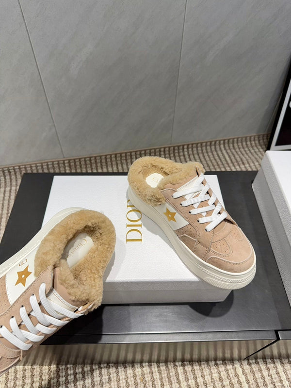 CD Star sneakers pink beige cowhide wool 539689