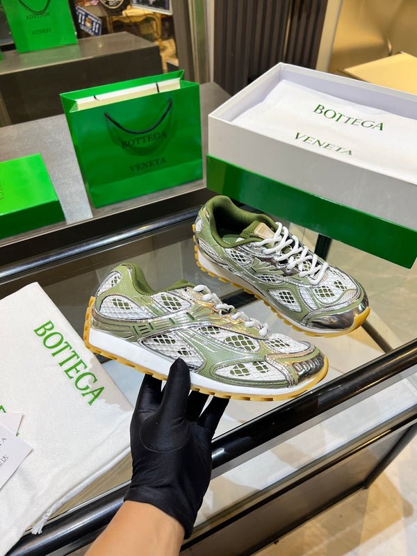 BV 26s Orbit Flash Sneaker Blanc Vert Maille Cuir 735928