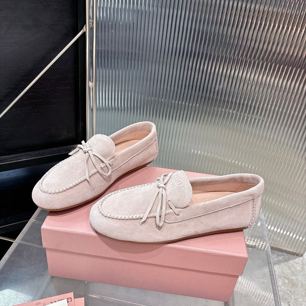 Miu 26s Loafer Light Pink Suede 683947