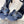HM 26s H High Heel Sandals 90mm In Navy Blue Calfskin