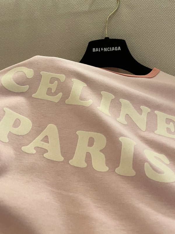 Maglietta Celine 25 in cotone rosa