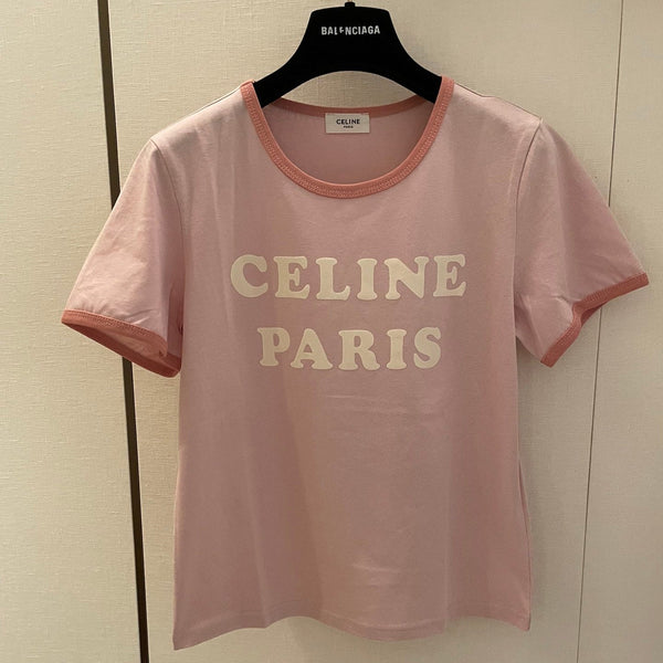 Maglietta Celine 25 in cotone rosa