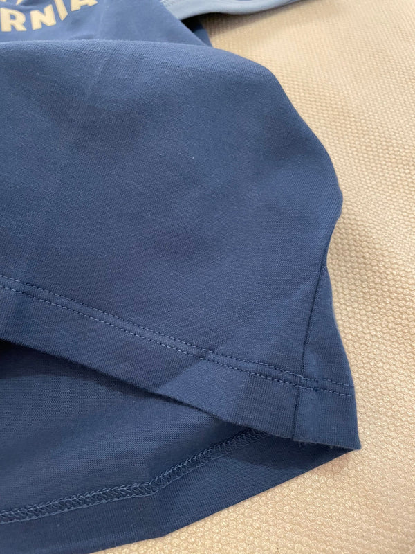 Maglietta Celine 25 Blu misto Cotone Giallo Chiaro