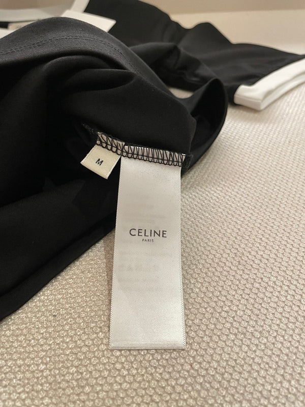 Celine Arc de Triomphe T-shirt Black White Cotton