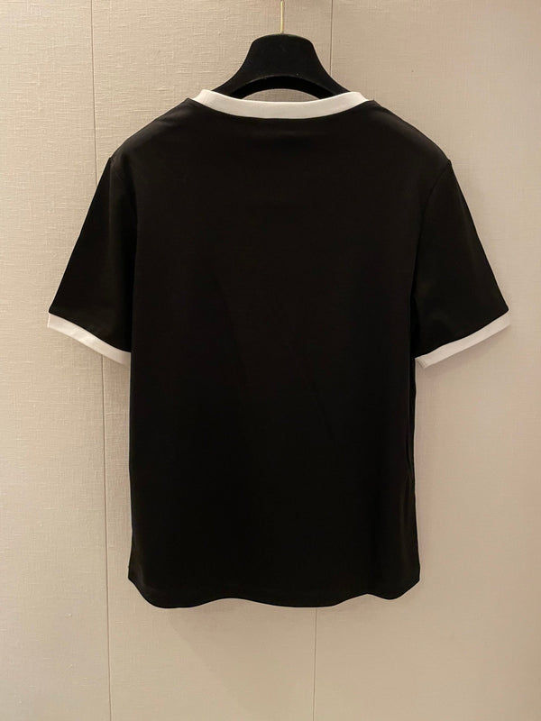 Celine Arc de Triomphe T-shirt Black White Cotton