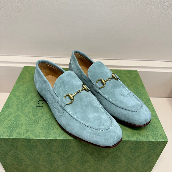 GG Men's Jordaan Loafer Light Blue Suede 575860