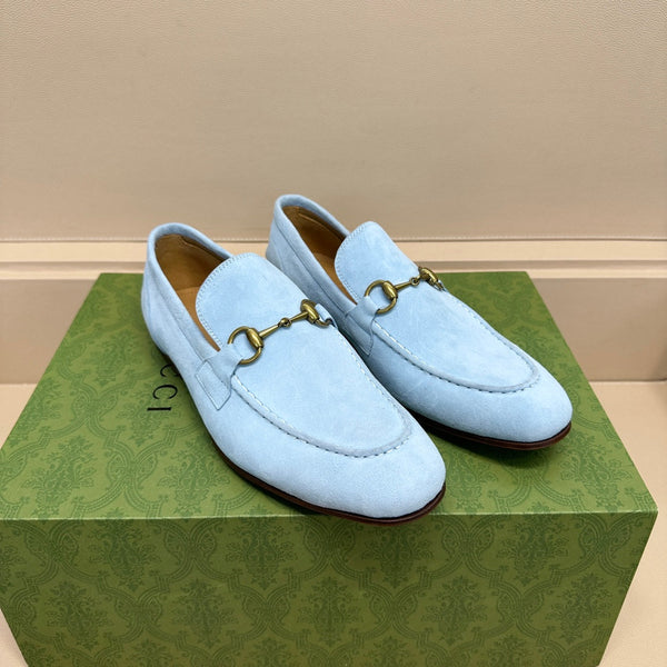 GG Men's Jordaan Loafer Sky Blue Suede 575862