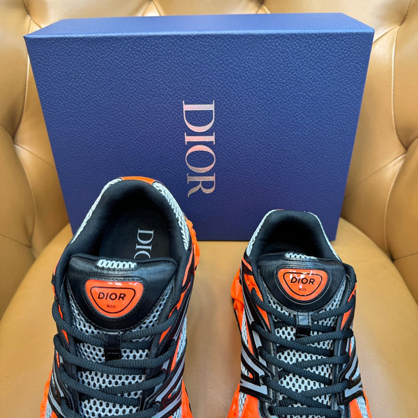 CD 25 B35 NXXT Sneaker Arancione Mesh Pelle di Vacchetta 754505