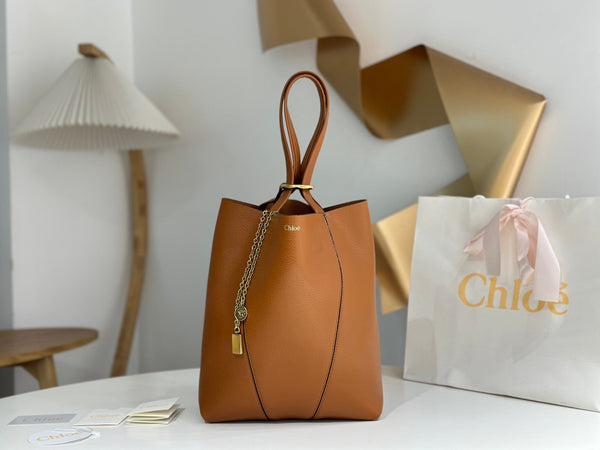 Chloe Spin Brown Calfskin