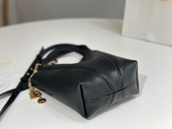 Chloe Spin Small Bag 18cm Black Calfskin
