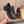 PRA SNEAKER IN BLACK PLAIN LEATHER LOGO