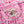 24S Flap Bag 20cm Pink White Sequin Calfskin