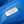 24S Flap Bag 20cm Blue White Sequin Calfskin