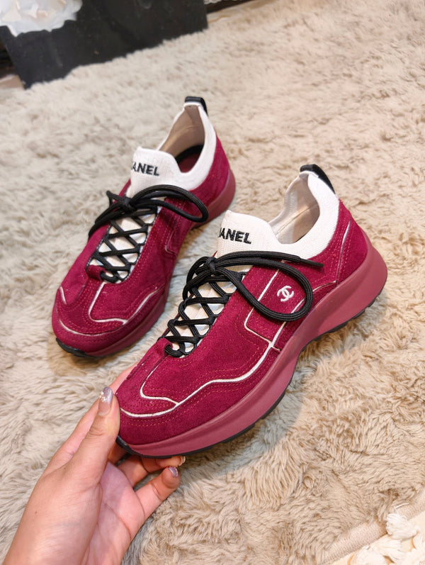 CC Métiers d’art 2026 Sneakers Burgundy Suede 941010