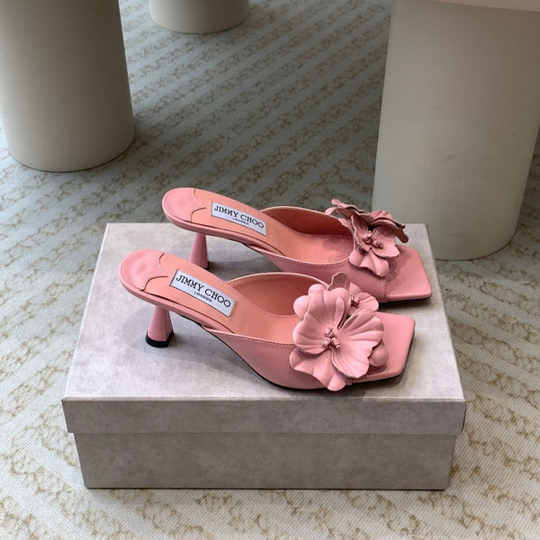 Jimmy Skye 70mm in pelle di vacchetta rosa pastello 586567
