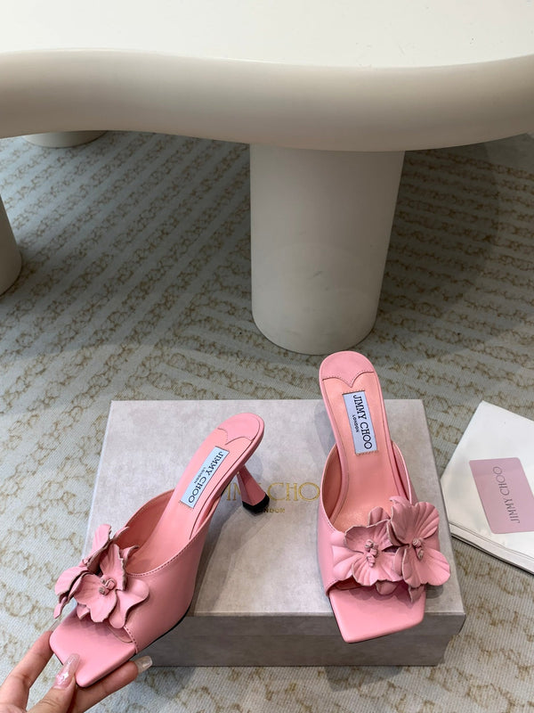 Jimmy Skye 70mm in pelle di vacchetta rosa pastello 586567