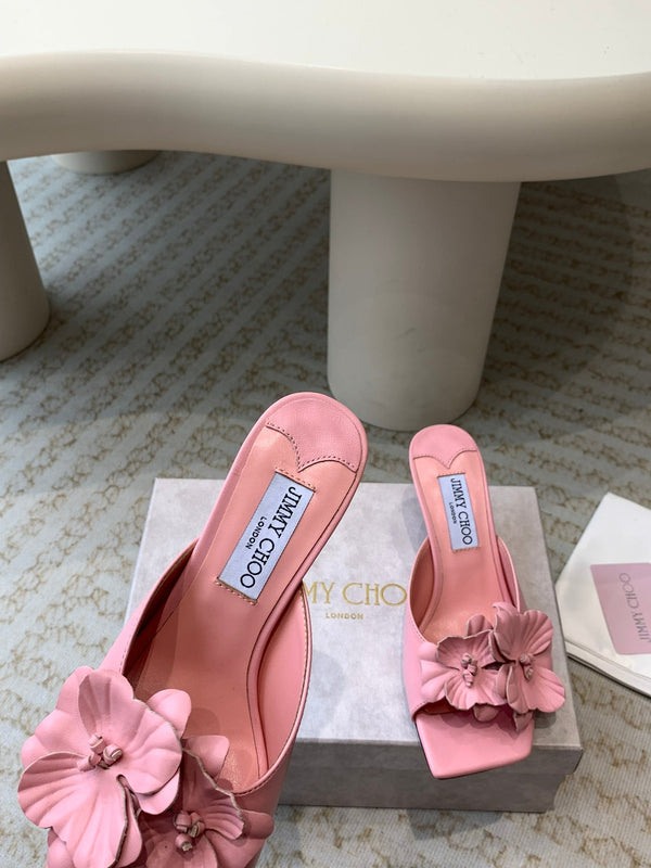 Jimmy Skye 70mm in pelle di vacchetta rosa pastello 586567