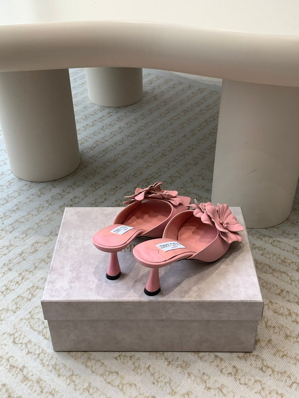 Jimmy Skye 70mm in pelle di vacchetta rosa pastello 586567