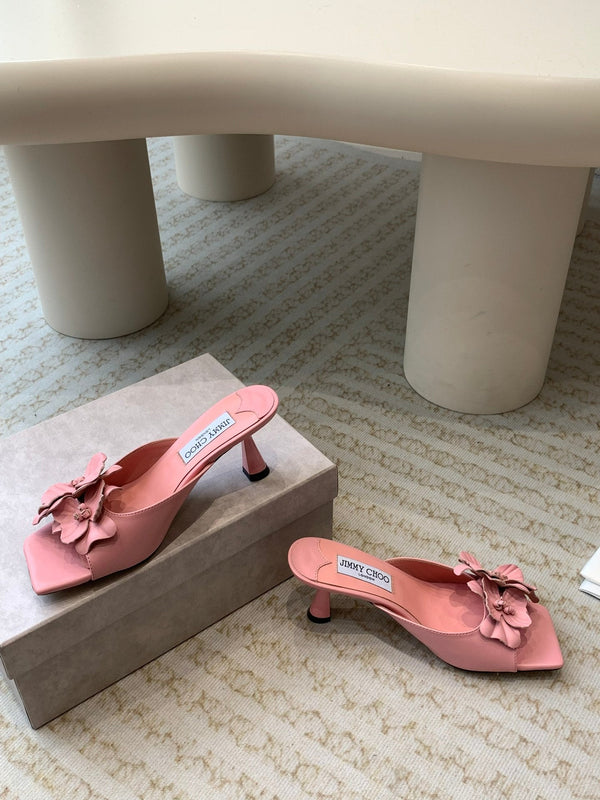 Jimmy Skye 70mm in pelle di vacchetta rosa pastello 586567