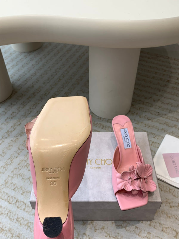 Jimmy Skye 70mm in pelle di vacchetta rosa pastello 586567