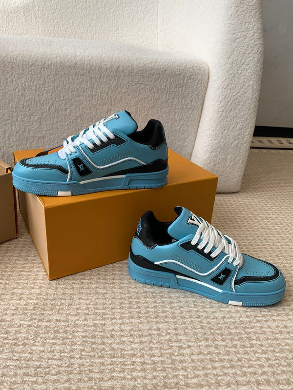 LV Trainer Sneaker Blue Cowhide