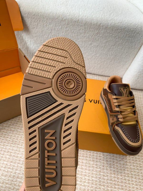 LV Trainer Sneaker Dark Brown Cowhide