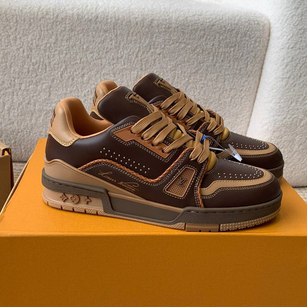 LV Trainer Sneaker Dark Brown Cowhide