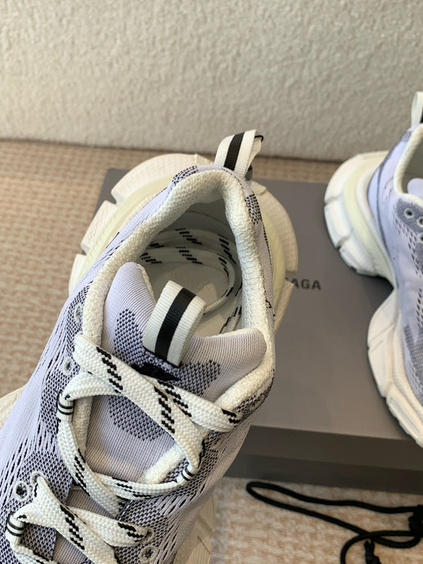 SNEAKER UNDER ARMOUR 3XL KNIT IN POLIESTERE GRIGIO CHIARO BIANCO E NERO