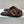PETAL BELT FLAT SANDAL IN RUSSET BROWN CALFSKIN