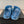 DAD SANDAL IN TEAL BLUE SHEEPSKIN MULE