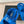 SANDALO DAD IN PELLE DI VITELLO BLU COBALTO