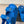 SANDALO DAD IN PELLE DI VITELLO BLU COBALTO