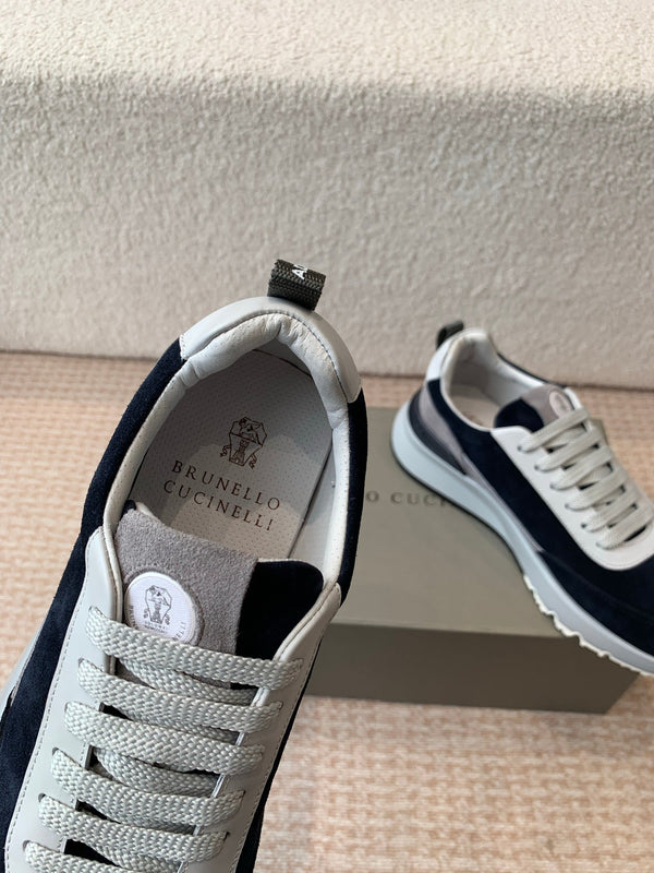 CL 25C Brunello Cucinelli Navy Blue Sneaker Suede 298883