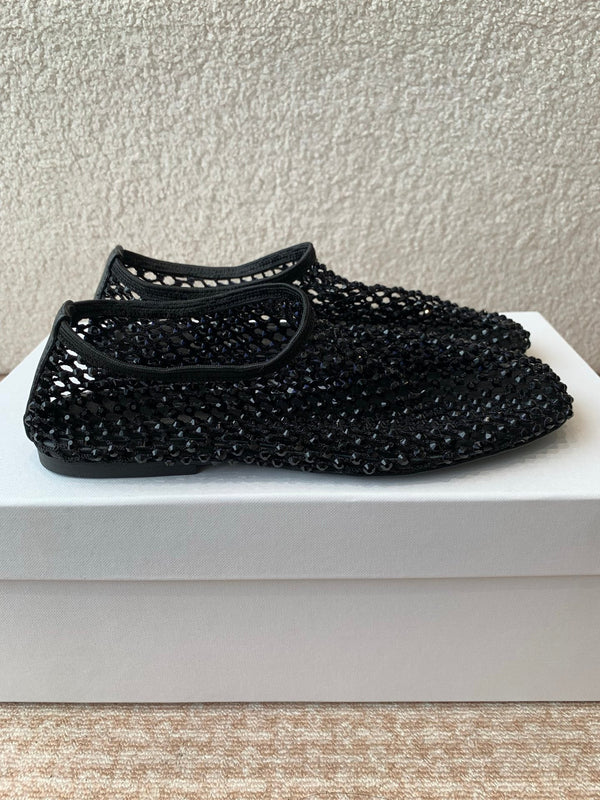 CL 25 Ballet Flats Black Mesh Hot Diamond 345529