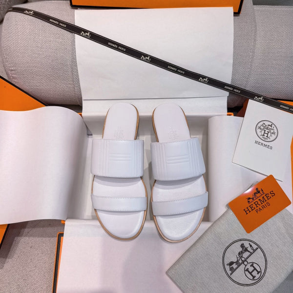 HM Mona Sandals White Leather 799038
