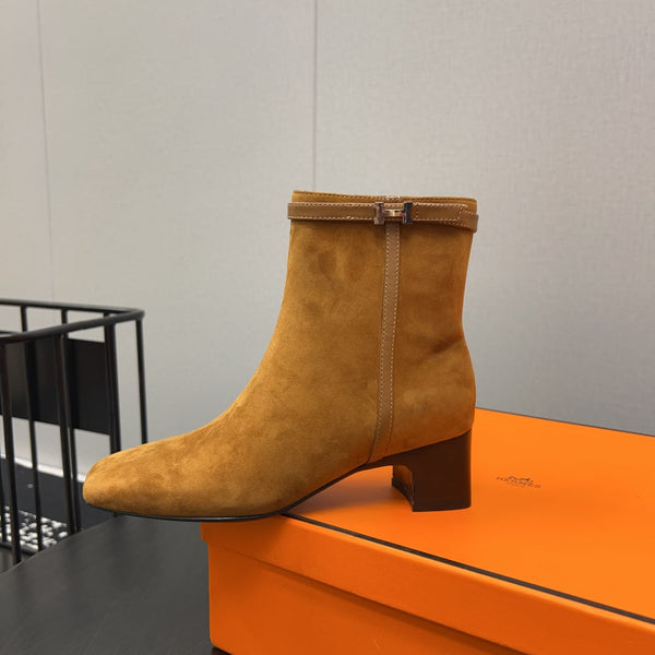 HM Botines Impérial 50mm Caramel Suede  952394